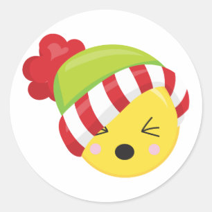 Adesivo Horário de Natal Emoji Stickers