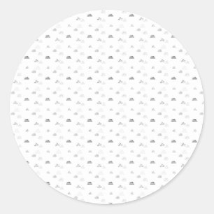 Adesivo Horizontal, Cinza Média