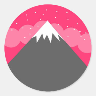 Adesivo Horizonte da Montanha Rosa
