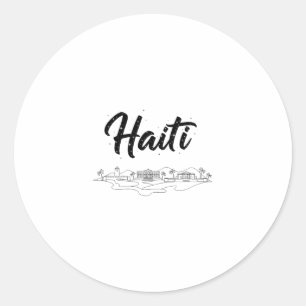 Adesivo Horizonte de Haiti Viagens Roupas de Férias