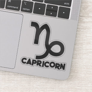 Adesivo Horóscopo do Signo do Zodíaco Capricórnio Negrito 
