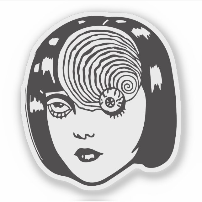 Adesivo Horror anime girl  (Frente)