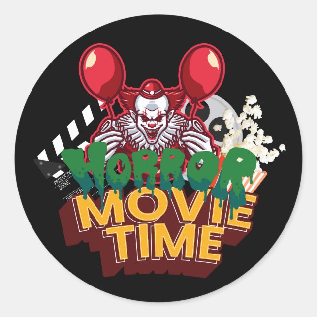 Adesivo Horror Movie Time Clown Sticker (Frente)