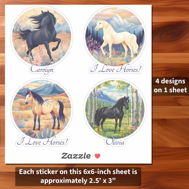 Adesivo Horse Girls Personalizado Name Slogan Vinyl Sticke (Horse Girls Personalized Name Slogan Vinyl Sticker)