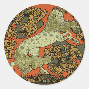 Adesivo Horse Medieval Arts Artesanatos Art Nouveau