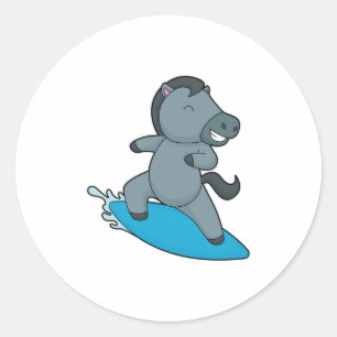 Adesivo Horse Surfer Water