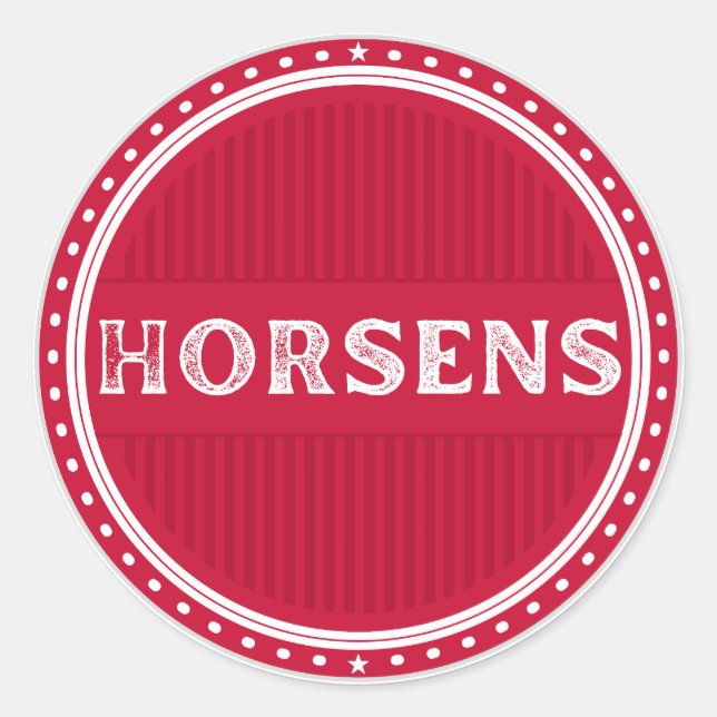 Adesivo Horsens City Pride Emblem – Danish Identity (Frente)