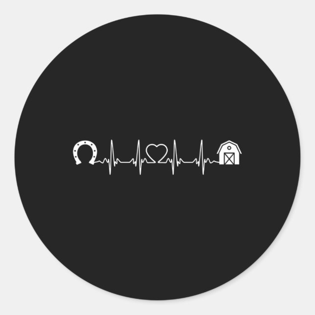 Adesivo Horsescuto Ss Cute Ss Barn Heartbeat Rid (Frente)