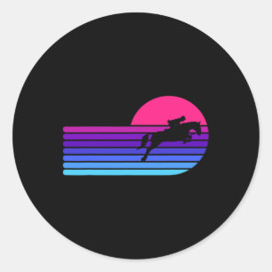 Adesivo Horso do Retro Equestriano Andando por Cavalo