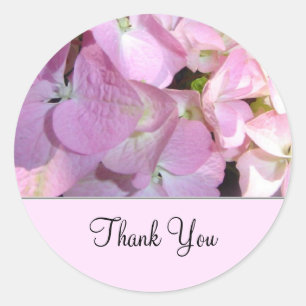 Adesivo Hortênsia Rosa Claro Obrigada