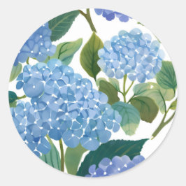 Adesivo Hortênsias Azuis | Belo Arbusto Floral
