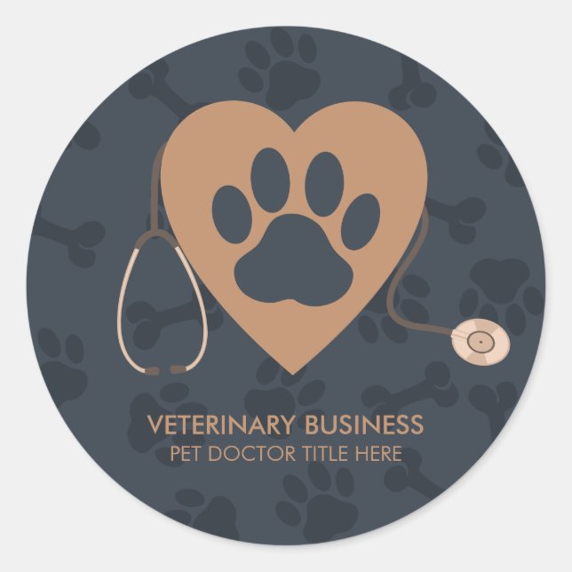 Adesivo Hospital Veterinário Pet Heart Pet Paws (Frente)