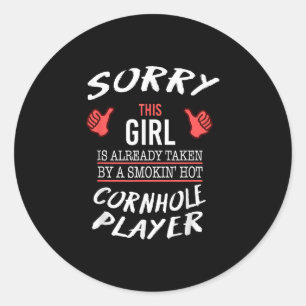Adesivo Hot Cornhole Player Funny
