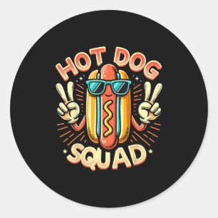 Adesivo Hot Dog Squad Hot Dog Stand Team Hotdog Creme Para