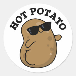 Adesivo Hot Potato Funny Veggie Pun