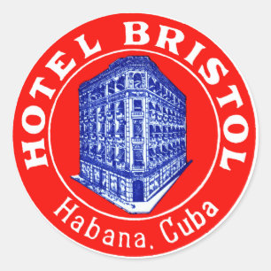 Adesivo Hotel 1930 Bristol Cuba