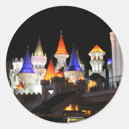 Adesivo Hotel Castle Las Vegas Jogando Vegas Colorida