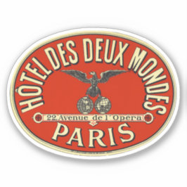 Adesivo Hotel deux mondes Paris