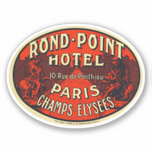 Adesivo Hotel Rond Point Paris Chaps Elysee