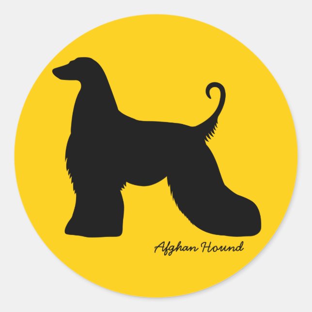 Adesivo Hound Afegão (Frente)