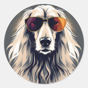 Adesivo Hound Afegão Elegante