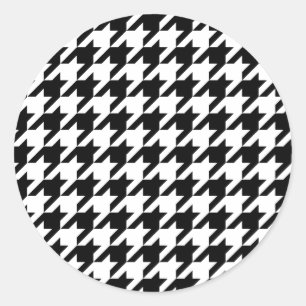 Adesivo Houndstooth - Personalizar Cor de Fundo