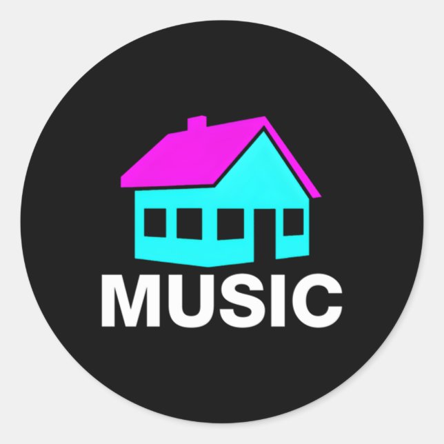 Adesivo House Music Edm Rave (Frente)