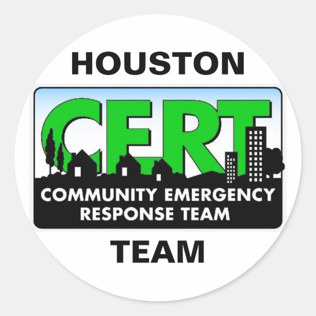 Adesivo Houston CERT Sticker (Frente)