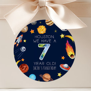 Adesivo Houston Temos Uma Festa De Aniversário De 7 Anos