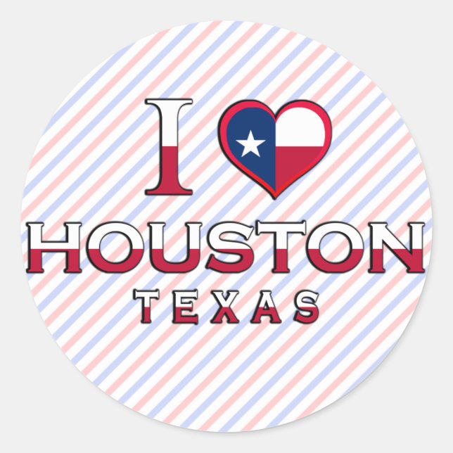 Adesivo Houston, Texas (Frente)