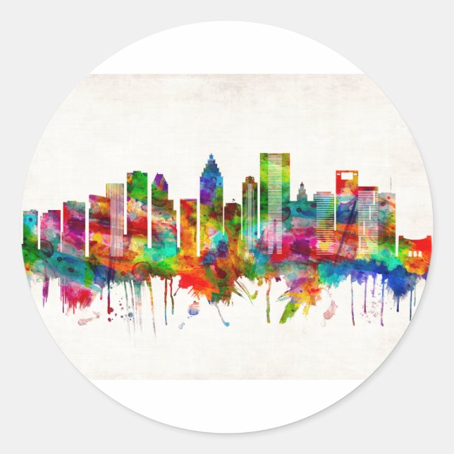 Adesivo Houston Texas Skyline (Frente)