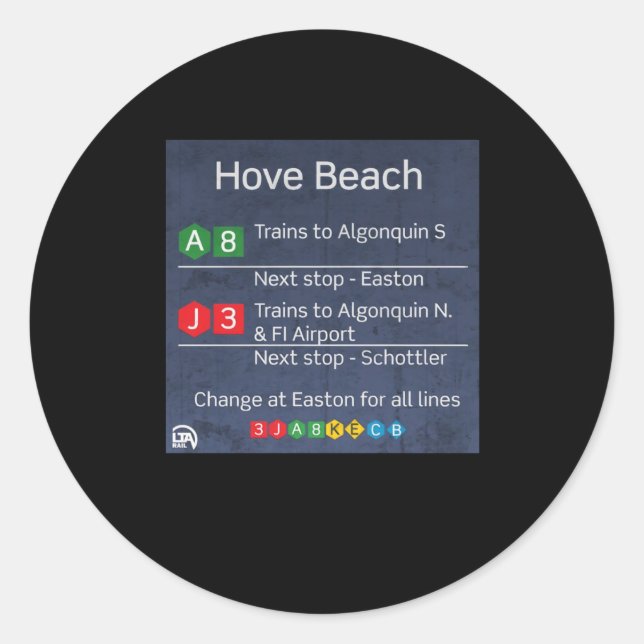 Adesivo Hove Beach - Liberty City Subway - Gta Iv Sticker (Frente)