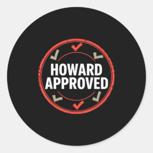 Adesivo Howard aprovou