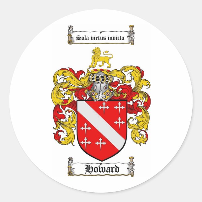 ADESIVO HOWARD FAMILY CREST - HOWARD CASACO ARMS (Frente)
