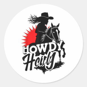 Adesivo Howdy Texas Western Melanin Black Cowgirl African