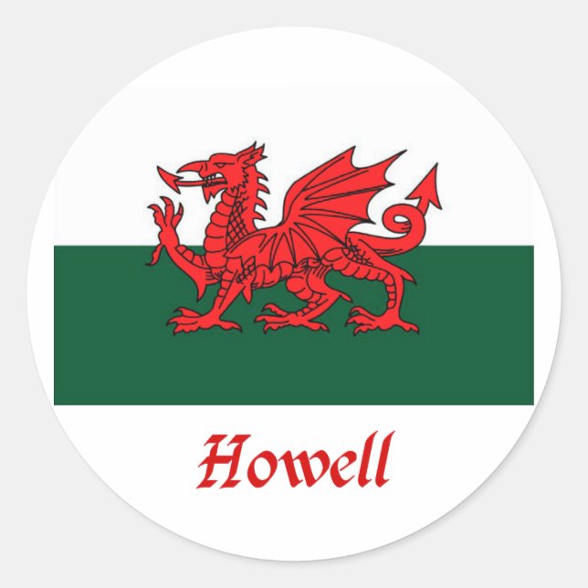 Adesivo Howell Welsh Flag (Frente)