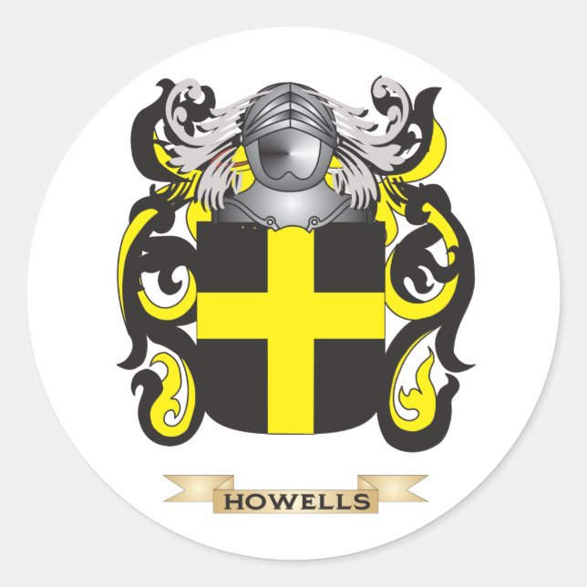 Adesivo Howells Casaco de Braços (Crest Familiar) (Frente)