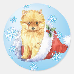 Adesivo Howliday feliz Pomeranian