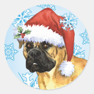 Adesivo Howlidays feliz Bullmastiff