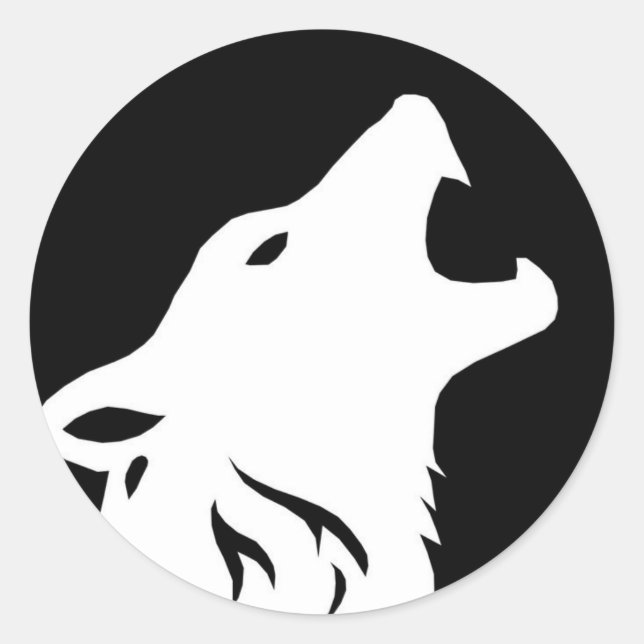 Adesivo Howling Wolf Stickers (Frente)