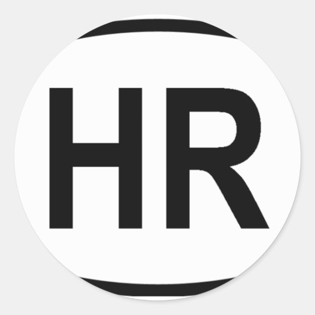 Adesivo "HR" Croácia (Frente)
