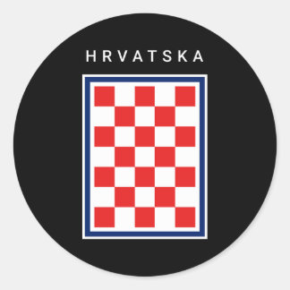 Adesivo Hrvatska Checker Azul Fronteira