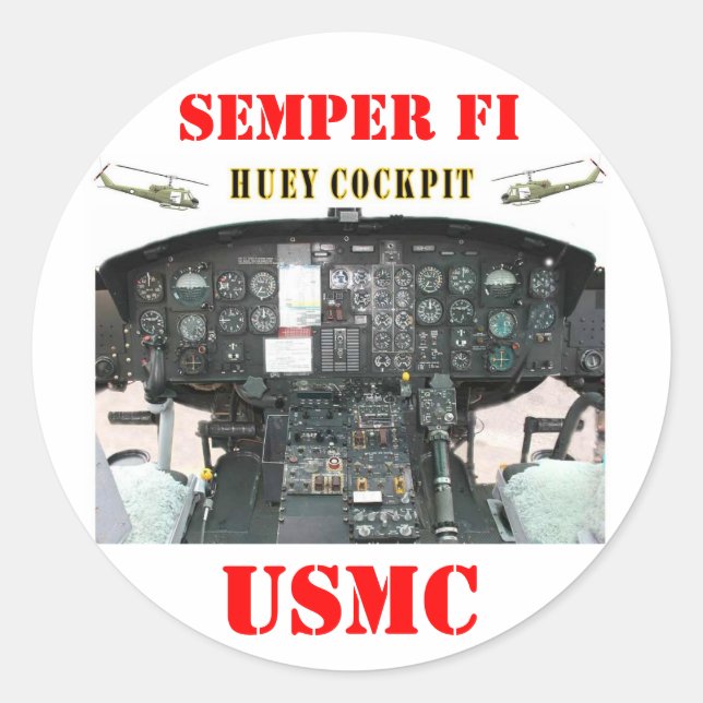 ADESIVO HUEY COCKPIT (Frente)