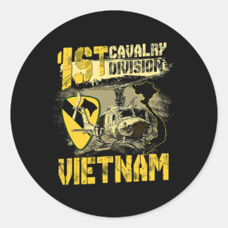 Adesivo Huey Helicopter 1rua Divisão de Cavalaria Vietnam