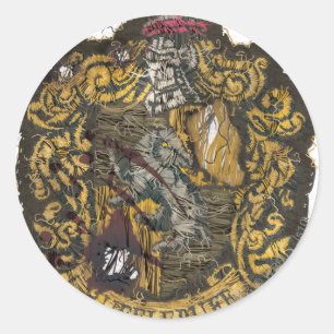 Adesivo Hufflepuff Crest - Destruído