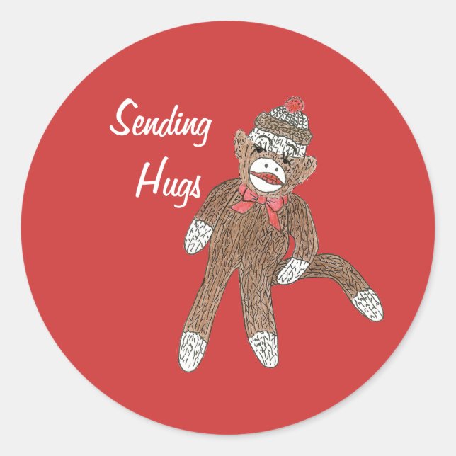 Adesivo Hug Monkey Sticker (Frente)