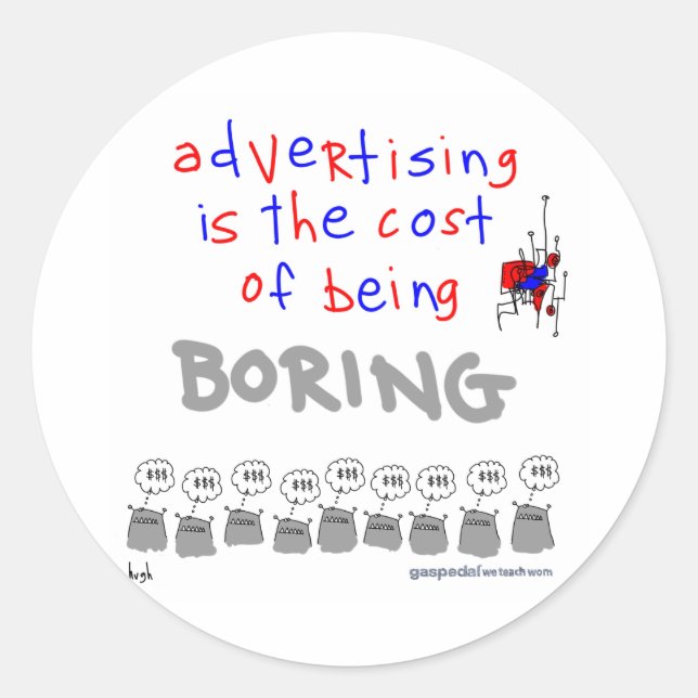 Adesivo Hugh MacLeod Stickers (Frente)