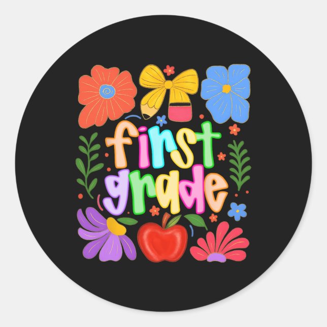 Adesivo Hugvyn De Volta À Faculdade Professor De Primeiro  (Frente)