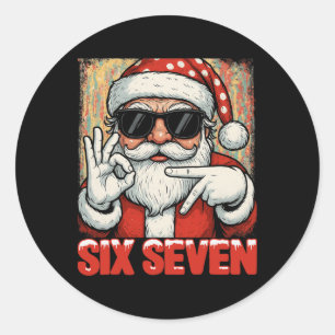 Adesivo Hugvyn Divertido Seis Sete Meme Natal Legal Papai