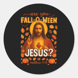 Adesivo Hugvyn Halloween Você é Fall-o-ween Jesus Cristo